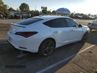 2024 Acura Integra w/A-Spec Technology Package with VIN 19UDE4H68RA000114, listed as a Copart auction lot 75234824 with 15,121 mi miles and Salvage Title. Bid and sale history available at carsss.com. Image 3.
