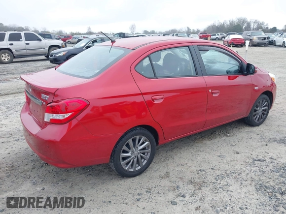 2018 Mitsubishi Mirage G4 SE with VIN ML32F4FJ8JHF08515, listed as a IAAI auction lot 41126359 with 115,006 mi miles. Bid and sale history available at carsss.com. Image 4.