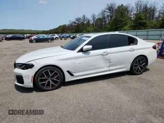 2022 BMW 5 Series 540i xDrive with VIN WBA73BJ06NWX52108, listed as a Copart auction lot 58770025 with 29,719 mi miles and Salvage title. Bid and sale history available at DreamBid. Image 1.