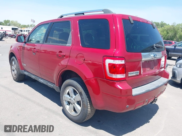 2008 Ford Escape Limited with VIN 1FMCU94148KE61075, listed as a IAAI auction lot 42667539 with 205,154 mi miles and . Bid and sale history available at DreamBid. Image 3.