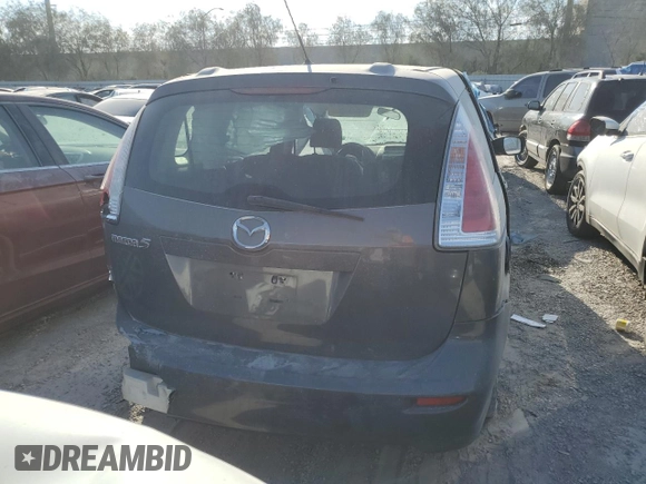 2010 Mazda 5 Sport with VIN JM1CR2WL5A0376517, listed as a Copart auction lot 70918634 with Not Provided miles and Salvage Title. Bid and sale history available at DreamBid. Image 6.