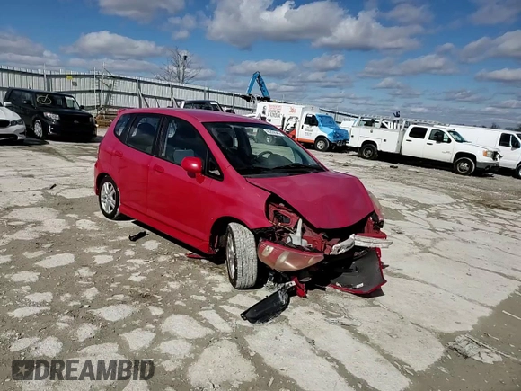 2008 Honda Fit Sport with VIN JHMGD38628S045663, listed as a Copart auction lot 48222545 with 148,236 mi miles and Salvage Title. Bid and sale history available at carsss.com. Image 11.