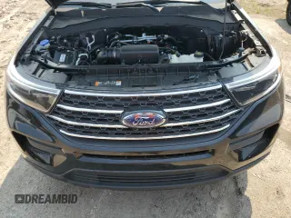 2022 Ford Explorer XLT with VIN 1FMSK8DH7NGC20702, listed as a Copart auction lot 60247555 with 15,278 mi miles and Salvage title. Bid and sale history available at DreamBid. Image 12.