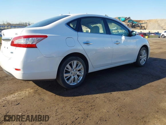 2013 Nissan Sentra SV with VIN 3N1AB7AP0DL682229, listed as a IAAI auction lot 42078840 with 144,668 mi miles. Bid and sale history available at carsss.com. Image 4.