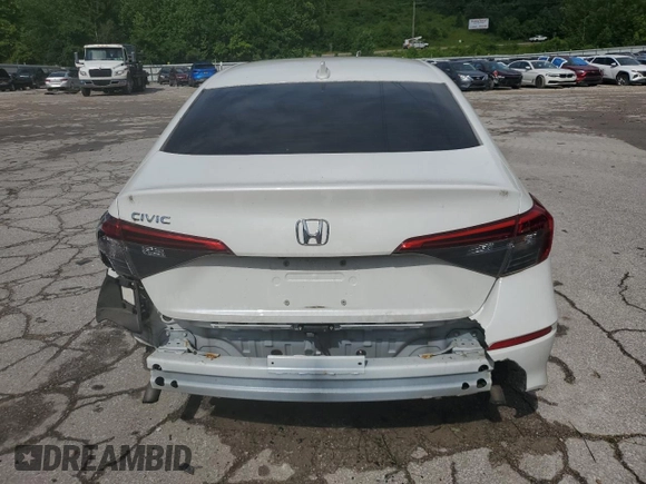 2022 Honda Civic EX with VIN JHMFE1F79NX003885, listed as a Copart auction lot 61275005 with 40,855 mi miles and Salvage title. Bid and sale history available at DreamBid. Image 6.