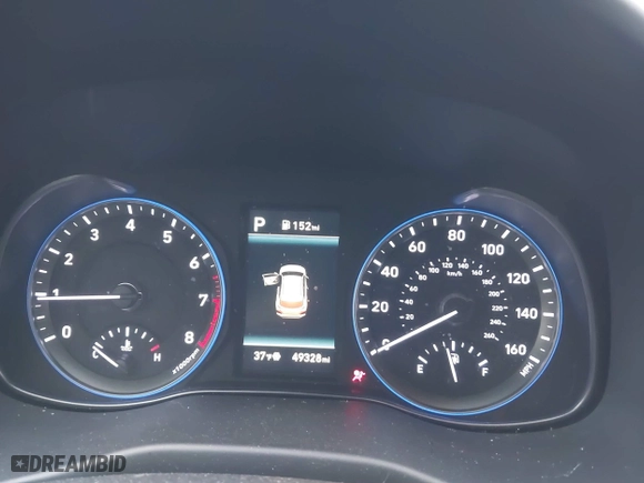 2021 Hyundai Kona SE with VIN KM8K1CAAXMU745573, listed as a IAAI auction lot 41743170 with 49,328 mi miles. Bid and sale history available at carsss.com. Image 7.