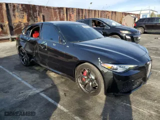 2019 Alfa Romeo Giulia Ti with VIN ZARFAMBN9K7604847, listed as a Copart auction lot 45239615 with 24,787 mi miles and Salvage Title. Bid and sale history available at carsss.com. Image 4.