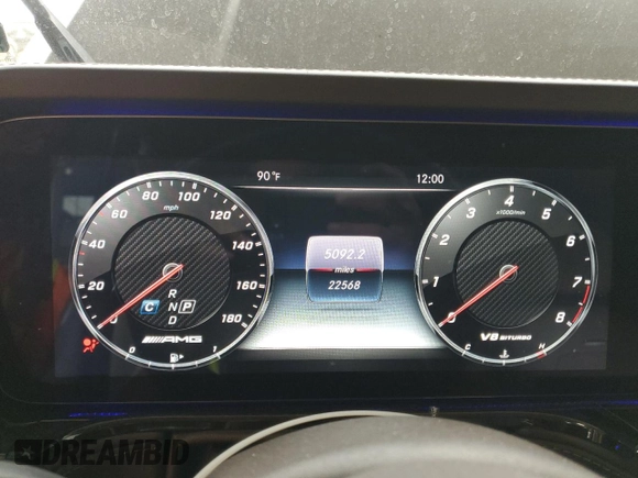 2020 Mercedes-Benz G 63 AMG with VIN W1NYC7HJ6LX364430, listed as a Copart auction lot 59048104 with 22,568 mi miles and Salvage Title. Bid and sale history available at DreamBid. Image 9.