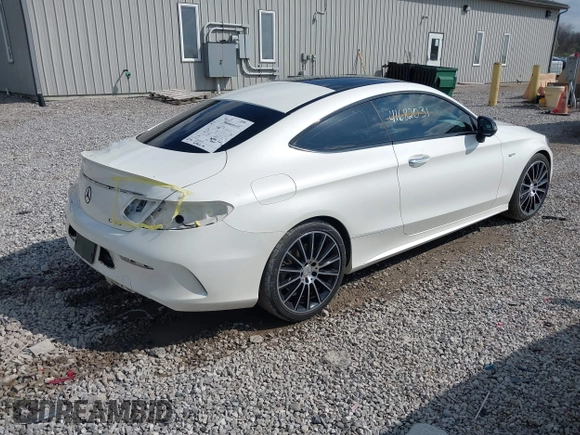 2018 Mercedes-Benz C 43 AMG with VIN WDDWJ6EB9JF679985, listed as a IAAI auction lot 41992047 with 57,619 mi miles and . Bid and sale history available at DreamBid. Image 4.