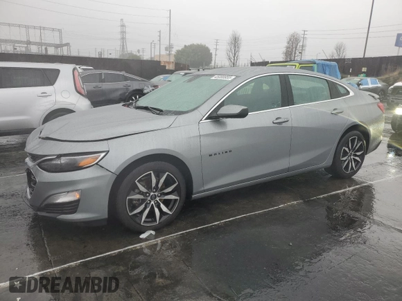 2023 Chevrolet Malibu RS with VIN 1G1ZG5ST0PF251639, listed as a Copart auction lot 45088955 with 33,962 mi miles and Salvage Title. Bid and sale history available at DreamBid. Image 1.