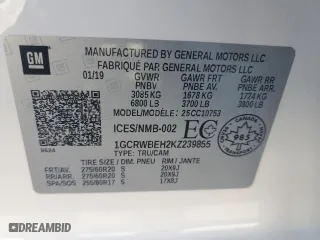 2019 Chevrolet Silverado 1500 Custom with VIN 1GCRWBEH2KZ239855, listed as a Copart auction lot 50849164 with 103,488 mi miles and Salvage Title. Bid and sale history available at carsss.com. Image 15.