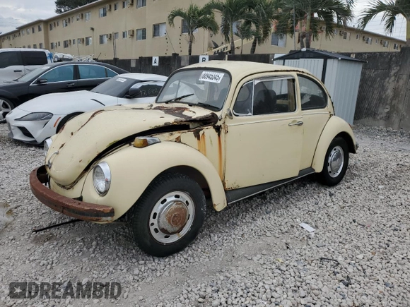 1972 Volkswagen Beetle with VIN 1122366114, listed as a Copart auction lot 88945345 with 240,018 mi miles and Clean Title. Bid and sale history available at DreamBid. Image 1.