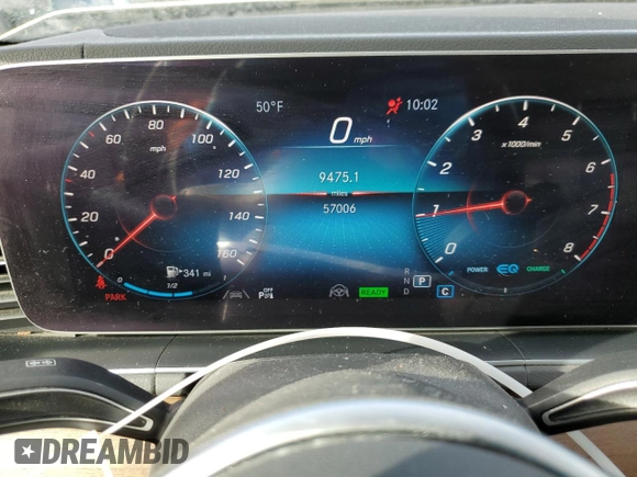 2020 Mercedes-Benz GLS 450 with VIN 4JGFF5KE3LA075672, listed as a Copart auction lot 41018854 with 57,006 mi miles and . Bid and sale history available at DreamBid. Image 9.