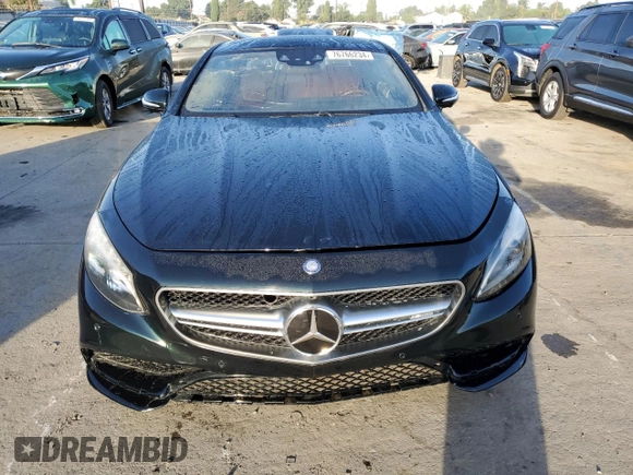 2015 Mercedes-Benz S-Class S 63 AMG with VIN WDDXJ7JB9FA005341, listed as a Copart auction lot 76766234 with 53,566 mi miles and Salvage Title. Bid and sale history available at carsss.com. Image 5.
