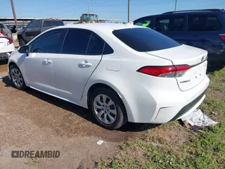 2022 Toyota Corolla LE with VIN JTDEPMAE9NJ202453, listed as a IAAI auction lot 41962121 with 41,289 mi miles and . Bid and sale history available at DreamBid. Image 3.