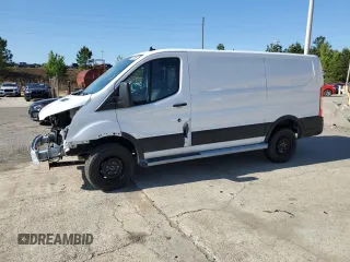 2024 Ford Transit Cargo with VIN 1FTBR1Y85RKA71078, listed as a Copart auction lot 53077775 with 6,991 mi miles and Clean Title. Bid and sale history available at DreamBid. Image 1.