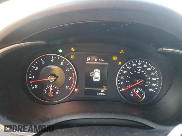 2022 Kia Stinger GT1 with VIN KNAE45LCXN6106633, listed as a Copart auction lot 82235434 with 72,786 mi miles and Salvage Title. Bid and sale history available at DreamBid. Image 9.