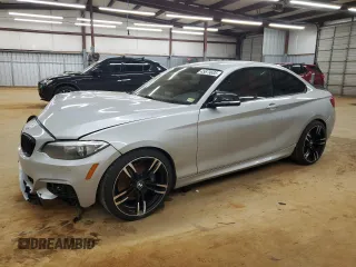 2015 BMW 2 Series 228i with VIN WBA1F5C54FV343572, listed as a Copart auction lot 45879685 with 90,715 mi miles and Salvage Title. Bid and sale history available at carsss.com. Image 1.