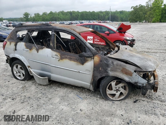 2005 Pontiac Vibe with VIN 5Y2SL63865Z453062, listed as a Copart auction lot 52808045 with 0 mi miles and Non Repairable. Bid and sale history available at carsss.com. Image 4.