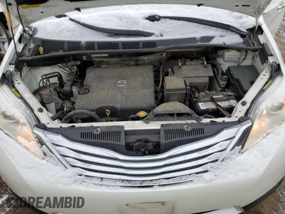 2012 Toyota Sienna XLE with VIN 5TDDK3DC4CS030704, listed as a Copart auction lot 44935165 with 120,890 mi miles and Salvage title. Bid and sale history available at DreamBid. Image 12.