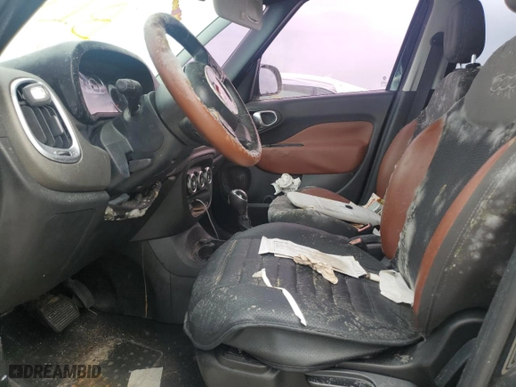 2014 FIAT 500L Trekking with VIN ZFBCFADH7EZ015764, listed as a Copart auction lot 73965314 with 0 mi miles and Salvage Title. Bid and sale history available at carsss.com. Image 7.