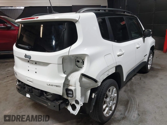 2021 Jeep Renegade Limited with VIN ZACNJDD19MPM23265, listed as a IAAI auction lot 42091164 with 19,217 mi miles and . Bid and sale history available at DreamBid. Image 4.