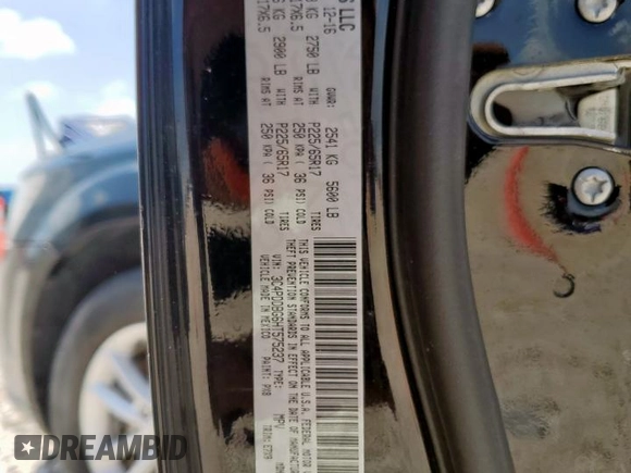 2017 Dodge Journey SXT with VIN 3C4PDDBG6HT575237, listed as a Copart auction lot 60864075 with 124,178 mi miles and Clean title. Bid and sale history available at DreamBid. Image 13.