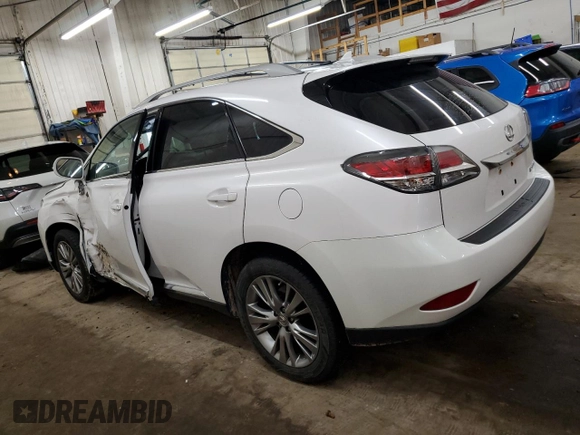 2013 Lexus RX 350 with VIN 2T2ZK1BA9DC101719, listed as a Copart auction lot 61157515 with 112,902 mi miles and Salvage title. Bid and sale history available at DreamBid. Image 2.