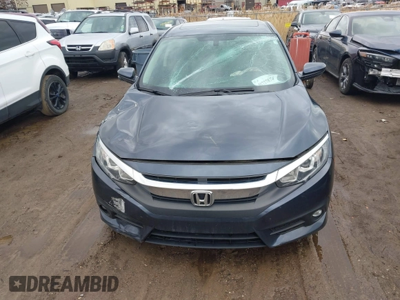 2017 Honda Civic Sedan EX-T with VIN 19XFC1F31HE005896, listed as a IAAI auction lot 41727874 with 93,261 mi miles. Bid and sale history available at carsss.com. Image 12.