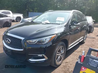 2020 Infiniti QX60 Pure with VIN 5N1DL0MM1LC501807, listed as a IAAI auction lot 42447446 with 37,184 mi miles and . Bid and sale history available at DreamBid. Image 2.