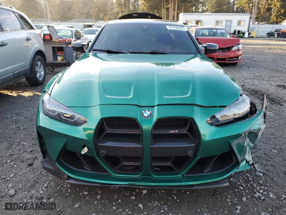 2024 BMW M3 with VIN WBS53AY02RFS24350, listed as a Copart auction lot 87958985 with 21,383 mi miles and Salvage Title. Bid and sale history available at carsss.com. Image 5.
