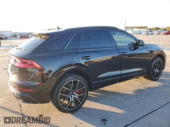 2019 Audi Q8 Premium Plus with VIN WA1EVAF14KD022411, listed as a Copart auction lot 82133294 with 42,839 mi miles and Salvage Title. Bid and sale history available at carsss.com. Image 3.