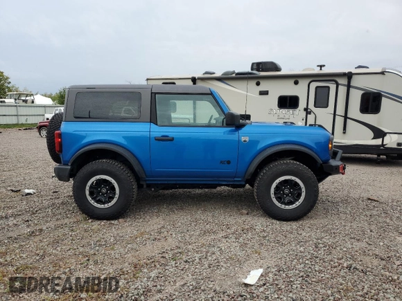 2022 Ford Bronco with VIN 1FMDE5CP6NLA87946, listed as a Copart auction lot 72008544 with 28,405 mi miles and Salvage Title. Bid and sale history available at DreamBid. Image 13.