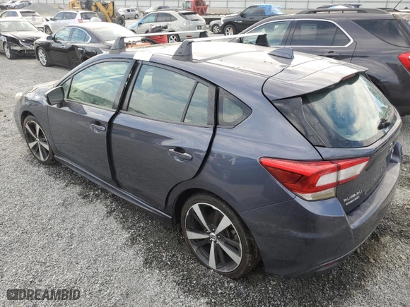 2017 Subaru Impreza Sport with VIN 4S3GTAL60H1737197, listed as a Copart auction lot 74108664 with 0 mi miles and Salvage Title. Bid and sale history available at carsss.com. Image 2.