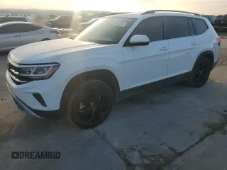 2023 Volkswagen Atlas SE with VIN 1V2JP2CA7PC524835, listed as a Copart auction lot 44734285 with 23,947 mi miles and Salvage title. Bid and sale history available at DreamBid. Image 1.