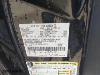 2013 Ford F-150 XL with VIN 1FTFW1EF2DFA12875, listed as a IAAI auction lot 41699585 with 123,703 mi miles. Bid and sale history available at carsss.com. Image 9.