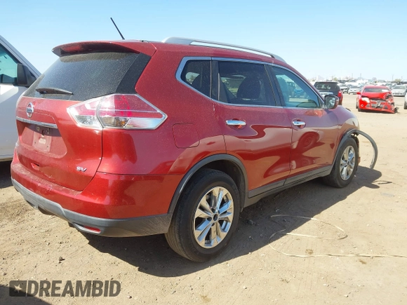2016 Nissan Rogue SL with VIN 5N1AT2MT6GC899673, listed as a IAAI auction lot 42008141 with 164,669 mi miles and . Bid and sale history available at carsss.com. Image 4.