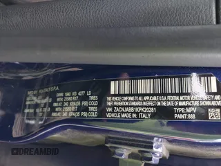 2019 Jeep Renegade Latitude with VIN ZACNJABB1KPK20281, listed as a IAAI auction lot 42171780 with Not provided miles and . Bid and sale history available at DreamBid. Image 9.