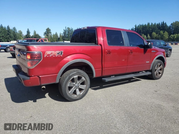 2013 Ford F-150 XL with VIN 1FTFW1ET8DFC43544, listed as a Copart auction lot 63437965 with 168,598 mi miles and Salvage title. Bid and sale history available at DreamBid. Image 3.
