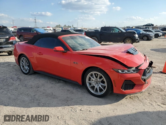 2024 Ford Mustang GT Premium с VIN 1FAGP8FF0R5119676, выставлен на аукционе Copart как лот 80442334 с пробегом 10 094 миль миль и Списание • Salvage title. История ставок и продаж доступна на DreamBid. Изображение 4.