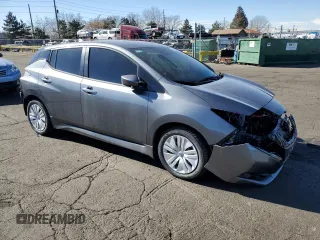 2025 Nissan LEAF S with VIN 1N4AZ1BV4SC561320, listed as a Copart auction lot 44426415 with 1,053 mi miles and Salvage Title. Bid and sale history available at carsss.com. Image 4.