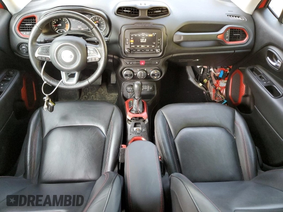 2015 Jeep Renegade Trailhawk with VIN ZACCJBCT2FPB39142, listed as a Copart auction lot 69213184 with 119,044 mi miles and Salvage Title. Bid and sale history available at DreamBid. Image 8.