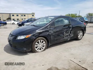 2012 Honda Civic Cpe EX with VIN 2HGFG3B89CH507832, listed as a Copart auction lot 50567545 with 168,201 mi miles and Salvage Title. Bid and sale history available at carsss.com. Image 1.
