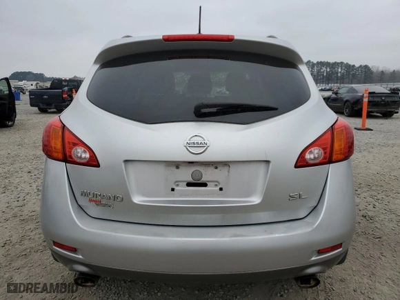 2009 Nissan Murano SL with VIN JN8AZ18U49W014926, listed as a Copart auction lot 48720165 with 138,386 mi miles and Salvage Title. Bid and sale history available at carsss.com. Image 6.