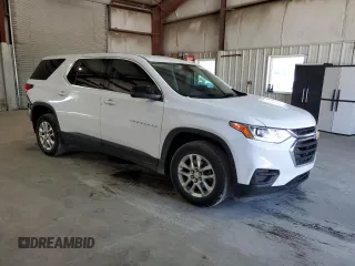 2021 Chevrolet Traverse LS with VIN 1GNERFKW6MJ179930, listed as a Copart auction lot 63435344 with 50,267 mi miles and Clean Title. Bid and sale history available at carsss.com. Image 4.