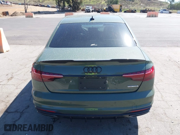 2023 Audi A4 S line Premium Plus with VIN WAUEAAF48PN022647, listed as a IAAI auction lot 41675764 with 19,522 mi miles and . Bid and sale history available at DreamBid. Image 16.
