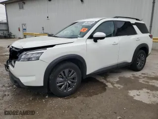2024 Nissan Pathfinder SV with VIN 5N1DR3BC1RC285962, listed as a Copart auction lot 85106544 with 15,095 mi miles and Salvage Title. Bid and sale history available at carsss.com. Image 1.