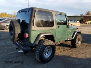 1999 Jeep Wrangler Sport with VIN 1J4FY19S5XP482053, listed as a Copart auction lot 75925774 with 112,503 mi miles and Salvage Title. Bid and sale history available at carsss.com. Image 3.