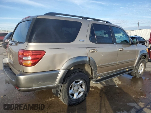 2002 Toyota Sequoia SR5 with VIN 5TDZT34A42S061905, listed as a Copart auction lot 86990884 with 198,024 mi miles and Clean Title. Bid and sale history available at carsss.com. Image 3.