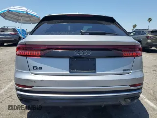 2022 Audi Q8 Premium Plus with VIN WA1EVBF18ND034572, listed as a Copart auction lot 57704485 with 28,246 mi miles and Salvage title. Bid and sale history available at DreamBid. Image 6.